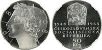 Czechoslovakia 50 Korun 1968 Republic NGC PF67 CAMEO 4,681.34 元  ＋  195.06 元 运费
