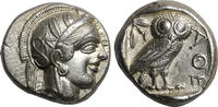 AR Tetradrachm yaklaşık MÖ 544-404 Yunanistan ATTICA, Athena.  Son derece iyi 1450,00 EUR ücretsiz gönderim