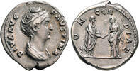 Roman Imperial. AR Denarius died AD 140/1. Faustina I, Near extremely fine 326.00 US$  +  15.14 US$ shipping
