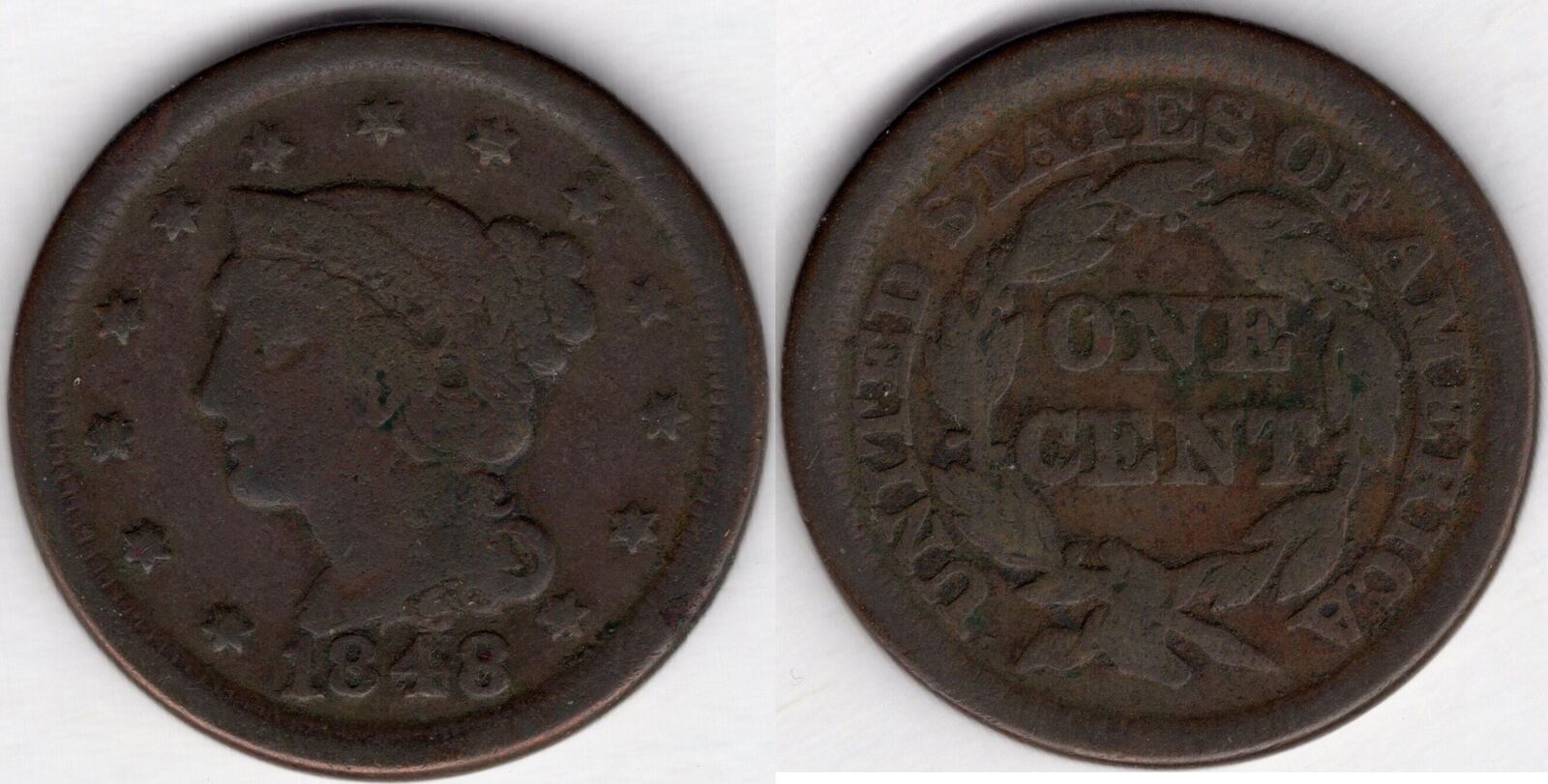 USA 1848 copper Large US Cent (L48) | MA-Shops