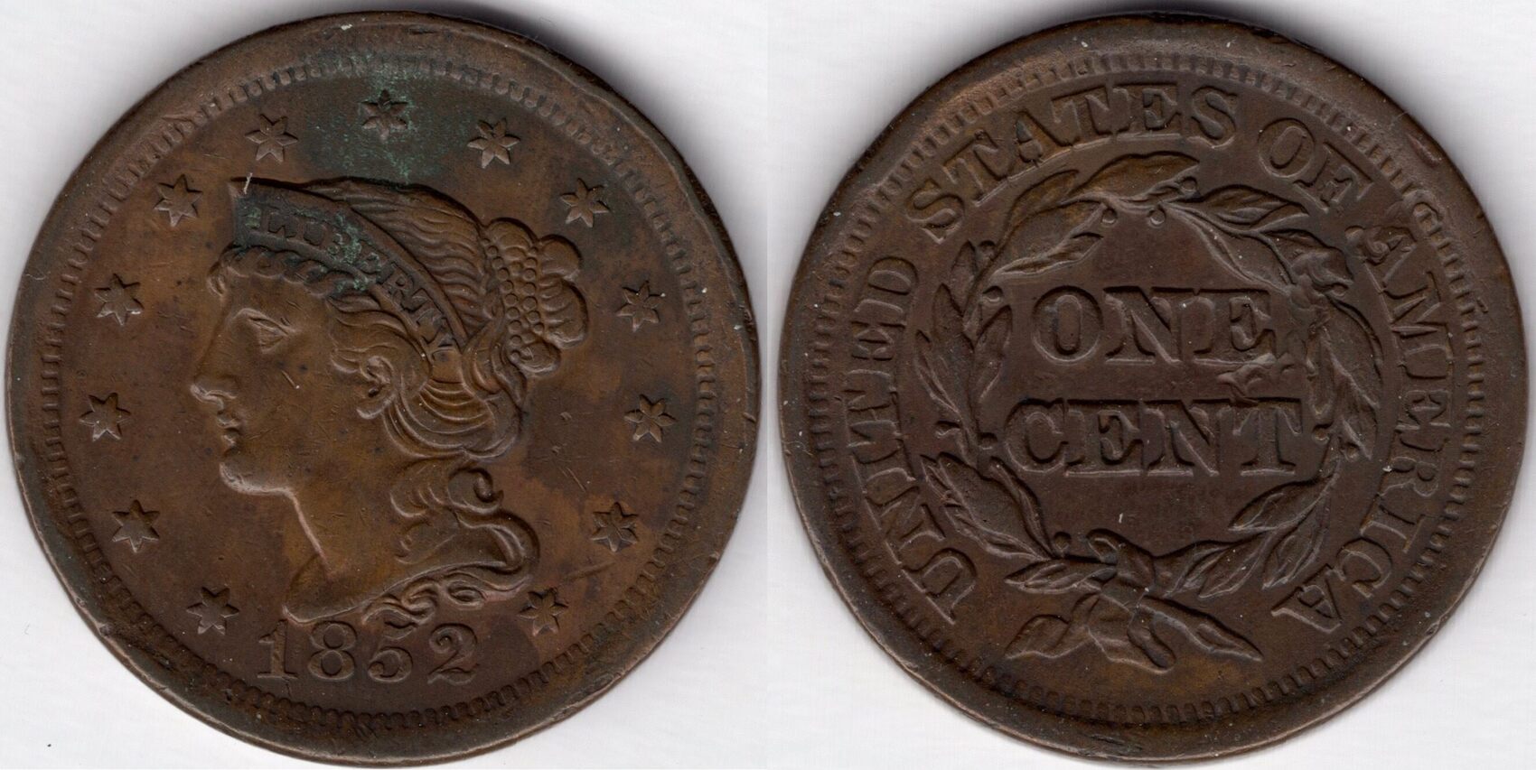 USA 1852 copper Large US Cent (L52) | MA-Shops