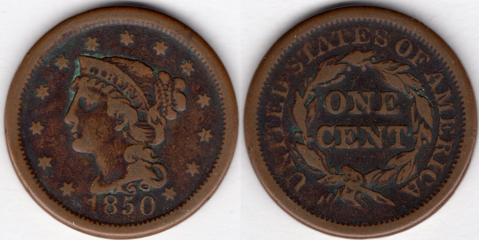 USA 1850 Copper Large US Cent L50 MA Shops usa-1850-copper-large-us-cent-l50-ma-shops