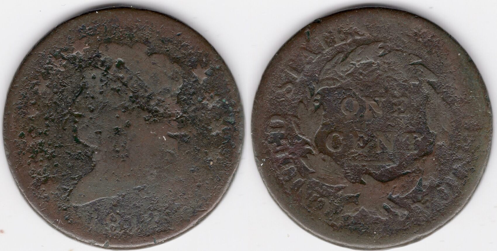 United States 1812 Large US Cent (L12) | MA-Shops