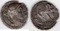 Roman Empire 68 BC Roman Republic serrated Hosidius Geta denarius, 68 BC... 370.00 US$ free shipping