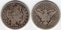United States 1908 Barber half dollar  60.00 US$ free shipping