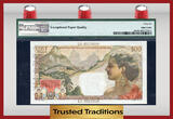 Welt Banknoten 100 FRANCS 1960 TT PK 49s REUNION  SPECIMEN PMG 66 EPQ POP ONE FINEST KNOWN! GEM UNCIRCULATED!