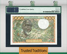 Welt Banknoten 1000 FRANCS TT PK 103Af 1959-65 WEST AFRICAN STATES / IVORY COAST  PMG 67 EPQ SUPERB GEM UNCIRCULATED! NONE GRADED FINER BY PMG