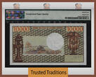 Welt Banknoten 10000 FRANCS TT PK 18b 1978-81 CAMEROUN  PRESIDENT AHIDJO PMG 67 EPQ SUPERB GEM SUPERB GEM UNCIRCULATED ONLY FOUR FINER