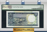 Welt Banknoten 1966 TT PK 3e TANZANIA 20/ SHILLINGS PMG 66 EPQ GEM FINEST KNOWN GEM UNCIRCULATED