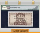Welt Banknoten 1950 TT PK 11s ITALIAN SOMALILAND 1 SOMALI SPECIMEN LEOPARD PMG 66EPQ NONE FINER PREMIUM PAPER QUALITY GEM UNCIRCULATED. POPULATION ONE AT THIS GRADE LEVEL WITH NONE GRADED FINER BY PMG POPULATION REPORT.