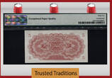 Welt Banknoten 5 PIASTRES 1951 TT PK 5 LIBYA  PMG 65 EPQ GEM UNCIRCULATED ONLY ONE FINER GEM UNCIRCULATED. POPULATION ONE AT THIS GRADE LEVEL! ONLY TWO GRADED FINER
