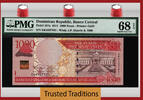 Welt Banknoten 1000 PESOS ORO TT PK 187a DOMINICAN REPUBLIC PMG 68 EPQ SUPERB FINEST KNOWN -
