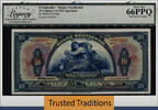 Welt Banknoten 10 COLONES TT PK S196s SALVADOR SCARCE SPECIMEN LCG 66 PPQ FINEST KNOWN -