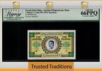 Welt Banknoten 1 PIASTRE TT PK 99s FRENCH INDO-CHINA = 1 KIP SPECIMEN LCG 66 PPQ GEM NEW! -