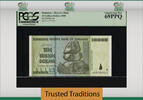 Welt Banknoten TT PK 88 2008 ZIMBABWE 10 TRILLION DOLLARS PCGS 69 PPQ SUPERB NEAR PERFECTION -