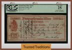 USA Banknoten TT PENNSYLVANIA MINING CO. $50 CHECK WHAT THE SAME HILL PCGS 25 VERY FINE -
