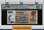Welt Banknoten 10000 DINARS TT PK 60s SUDAN SPECIMEN PMG 67 EPQ FINEST - EXTREMELY RARE! -
