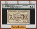 Welt Banknoten 10 KRONER TT PK 19s2 ND GREENLAND SPECIMEN PMG 66 EPQ GEM UNCIRCULATED -