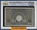Welt Banknoten 50 FRANCS TT PK 21 1945 MOROCCO PCGS 67 PPQ SUPEB GEM UNCIRCULATED NONE FINER -