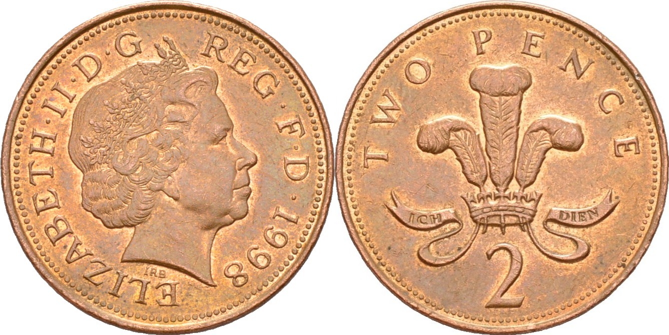 2 pence elizabeth 2