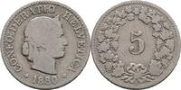 Schweiz 5 Rappen 1880 S+ 66.53 元  ＋  166.33 元 运费