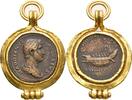 Italien Goldfassung / Sesterz Goldanhänger mit Sesterz des Hadrian SS 39,504.00 元 免费寄运