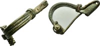 Nordfrankreich Armbrustfibel mit gleichbreitem, facettiertem Fuss