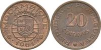 Portugal 20 Centavos Kolonialmünze Mosambik -
