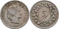 Schweiz 5 Rappen 1883 SS 91.48 元  ＋  166.33 元 运费