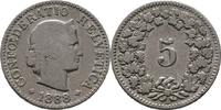 Schweiz 5 Rappen 1888 knapp SS 116.43 元  ＋  166.33 元 运费