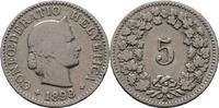 Schweiz 5 Rappen 1898 knapp SS 58.22 元  ＋  166.33 元 运费