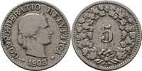 Schweiz 5 Rappen 1903 S+ 58.22 元  ＋  166.33 元 运费