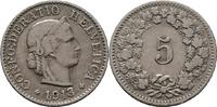 Schweiz 5 Rappen 1913 VZ 207.92 元  ＋  158.02 元 运费