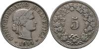 Schweiz 5 Rappen 1914 SS+ 349.30 元  ＋  158.02 元 运费