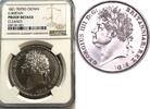 United Kingdom Crown 1821 Proof Crown Edge Tertio George IV PP 11,415.28 US$  +  25.61 US$ shipping