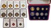United Kingdom Gold coin sets 1887 11-Coin Gold Proof set Five Pound to ... 93,336.76 US$  +  25.61 US$ shipping