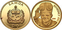 United Kingdom Modern gold coins 2006 Samoa 10 Dollars Benedict XVI 999%... 181.30 US$  +  19.79 US$ shipping