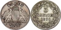 BADEN-DURLACH 3 Kreuzer 1871 Friedrich I., 1852/1856-1907. 3 Kreuzer 187... 374.25 元  ＋  123.92 元 运费