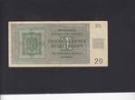 Bohemia-Moravia 20 Korun 1944 P.9a VF