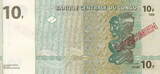 Congo Dem.Rep. 10 Francs SPECIMEN 1997 P.87s UNC