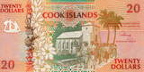 Cook Isl. 20 Dollars 1992 P.9 UNC