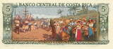 Costa Rica 5 Colones 1992 P.236e UNC