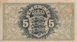 Denmark 5 Kroner 1942 P.30h VF+