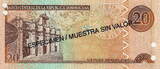 Dominican Rep. 20 Pesos SPECIMEN 2004 P.169S4 UNC