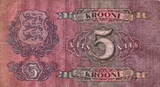 Estonian 5 Krooni 1929 P.62 F