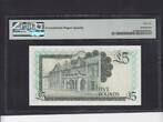 Gibraltar 5 Pounds PMG 66 1988 P.21b. UNC