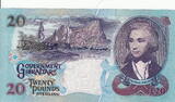 Gibraltar 20 Pounds 1995 P.27 UNC