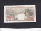 Guadeloupe 100 francs corner damage 1947 P.35 VF+