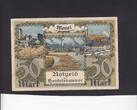 Memel 50 Mark tear 1 cm 1922 P.7 VF+