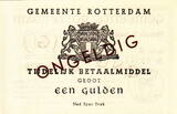 Netherlands Rotterdam 1 Gulden(NOODGELD)PL842.1.A 1944 T.113.01 UNC